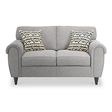 Jessie Grey Boucle 2 Seater Couch by Roseland Furniture