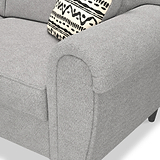 Jessie Grey 3 Seater Sofa