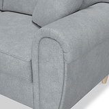 Harry Light Blue 3 Seater Sofa 