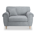 Harry Light Blue Snuggle Living Room Chair