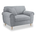 Harry Light Blue Snuggle Armchair from Roseland Furniture