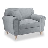 Harry Light Blue Snuggle Armchair from Roseland Furniture
