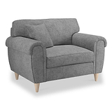 Harry Dark Grey Snuggle Armchair from Roseland Furniture