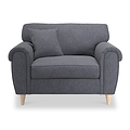 Harry Navy Snuggle Living Room Chair