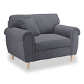 Harry Navy Snuggle Armchair from Roseland Furniture