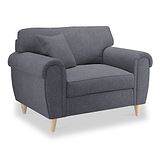 Harry Navy Snuggle Armchair from Roseland Furniture