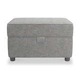 Jessie Grey Small Storage Pouffe