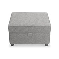 Jessie Grey Small Storage Footstool