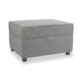 Jessie Grey Small Storage Footstool from Roseland Furniture