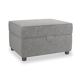 Jessie Grey Small Storage Footstool from Roseland Furniture