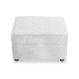 Jessie Ivory Small Storage Footstool