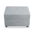 Harry Light Blue Small Storage Footstool