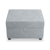 Harry Light Blue Small Storage Footstool