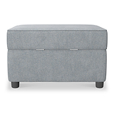 Harry Light Blue Small Storage Footstool