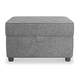 Harry Dark Grey Small Storage Pouffe