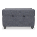 Harry Navy Small Storage Footstool 