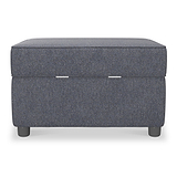 Harry Navy Small Storage Footstool 