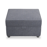 Harry Navy Small Storage Footstool 