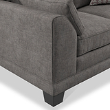 Jules Charcoal 3 Seater Sofa