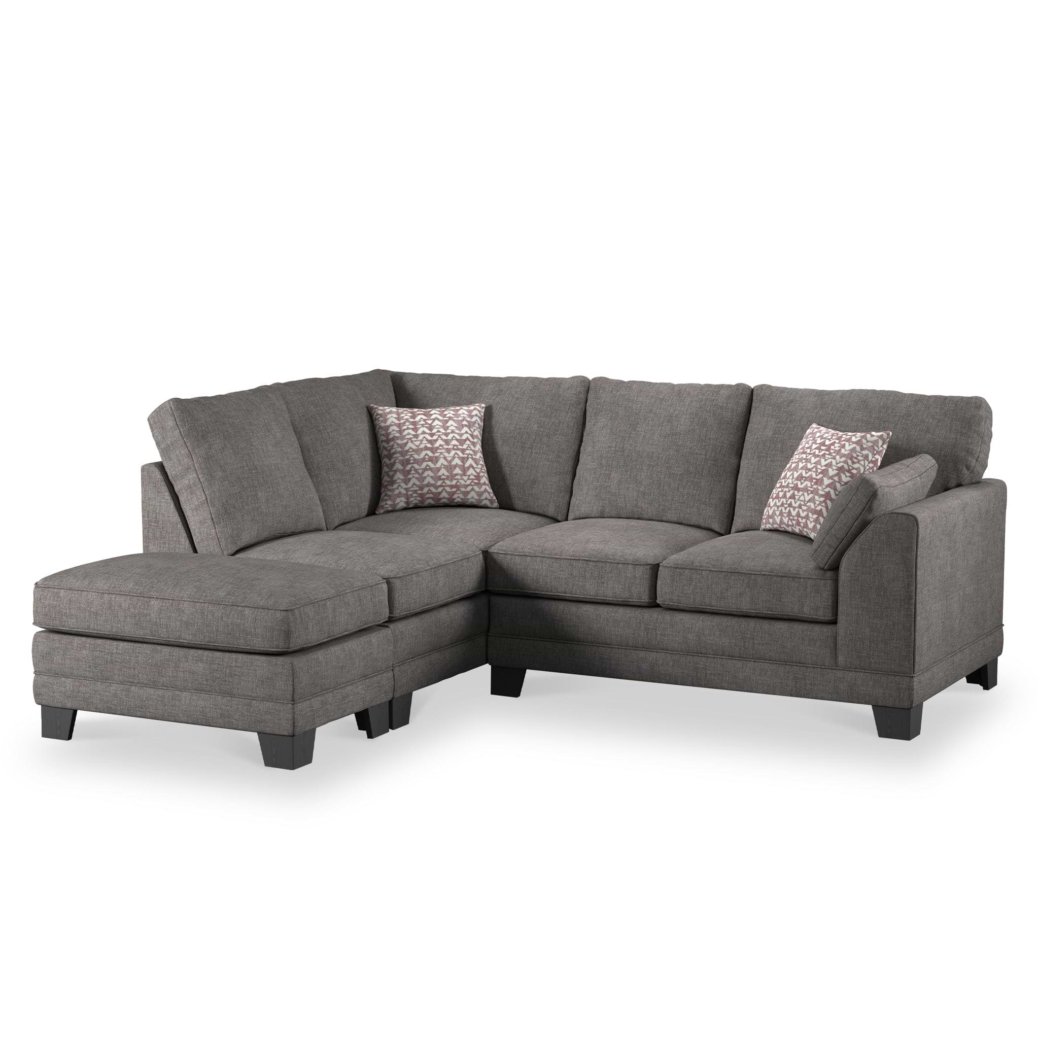 Jules Charcoal Left Hand Corner Sofa from Roseland Furniture