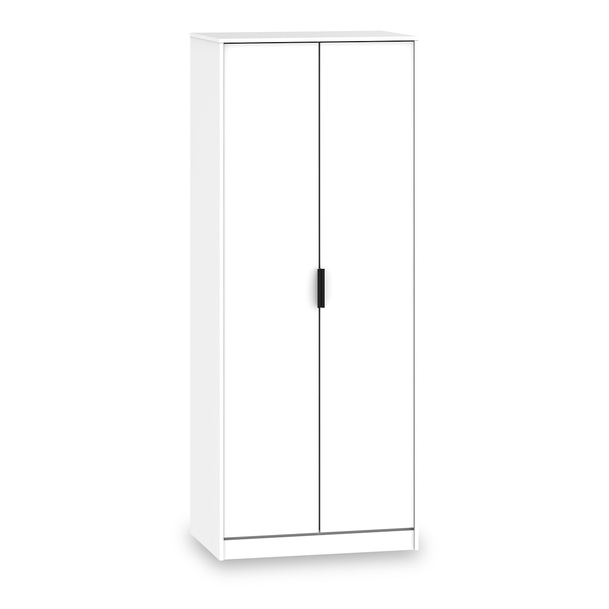 Asher White 2 Door Wardrobe from Roseland Furniture