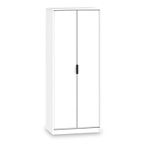 Asher White 2 Door Wardrobe from Roseland Furniture