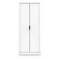 Asher White 2 Door Double Wardrobe from Roseland Furniture