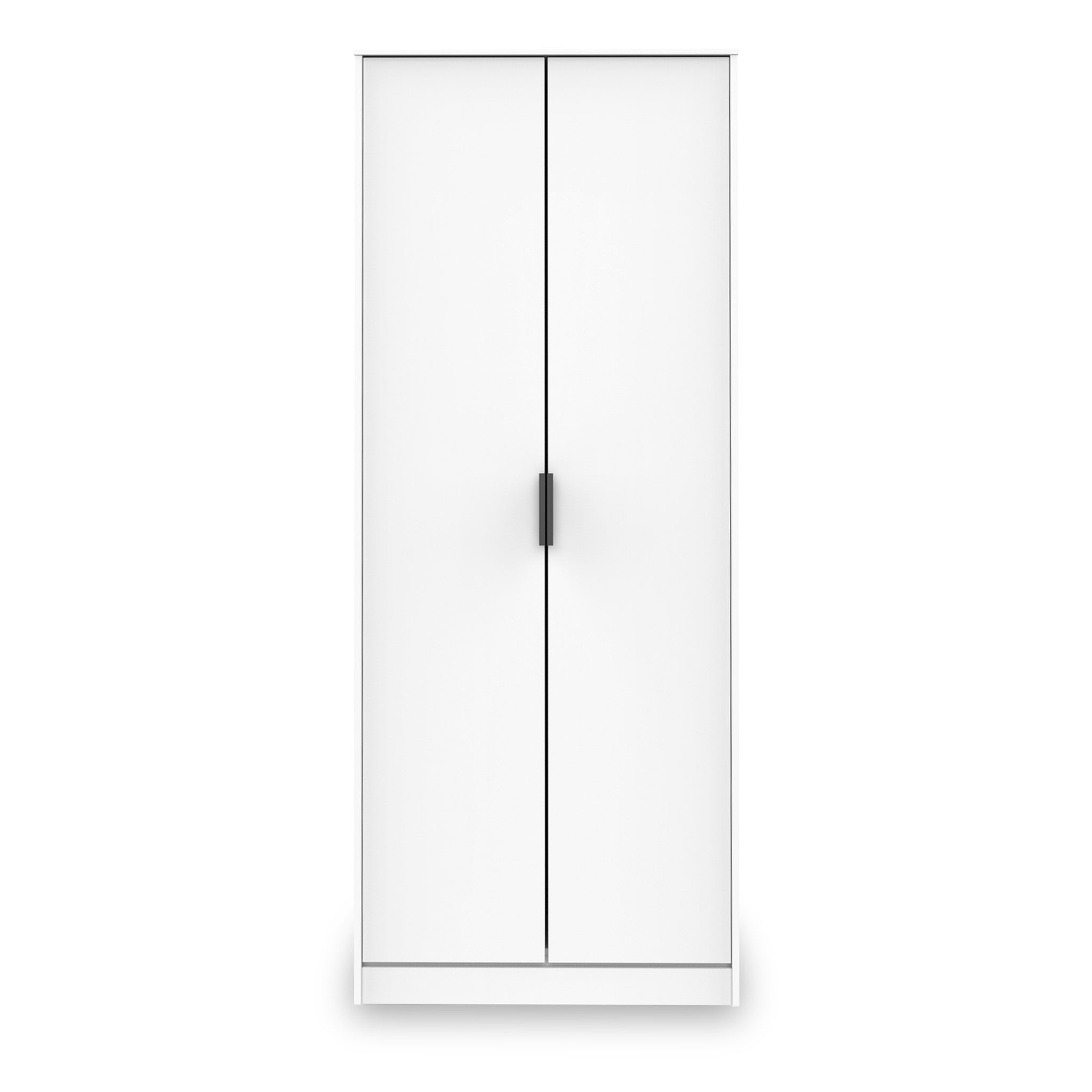 Asher White 2 Door Double Wardrobe from Roseland Furniture