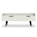Asher White 2 Drawer Media TV Console Stand from Roseland Furniture