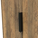 Moreno Rustic Oak 2 Door Double Wardrobe