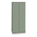 Moreno Olive Green 2 Door Double Wardrobe from Roseland furniture