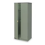 Moreno Olive Green 2 Door Double Wardrobe with shelf