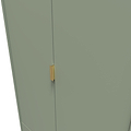 Moreno Olive Green 2 Door 2 Drawer Double Wardrobe