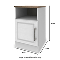 Talland White 1 Door Cabinet from Roseland size