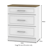 Talland White 4 Piece Bedroom Set from Roseland size