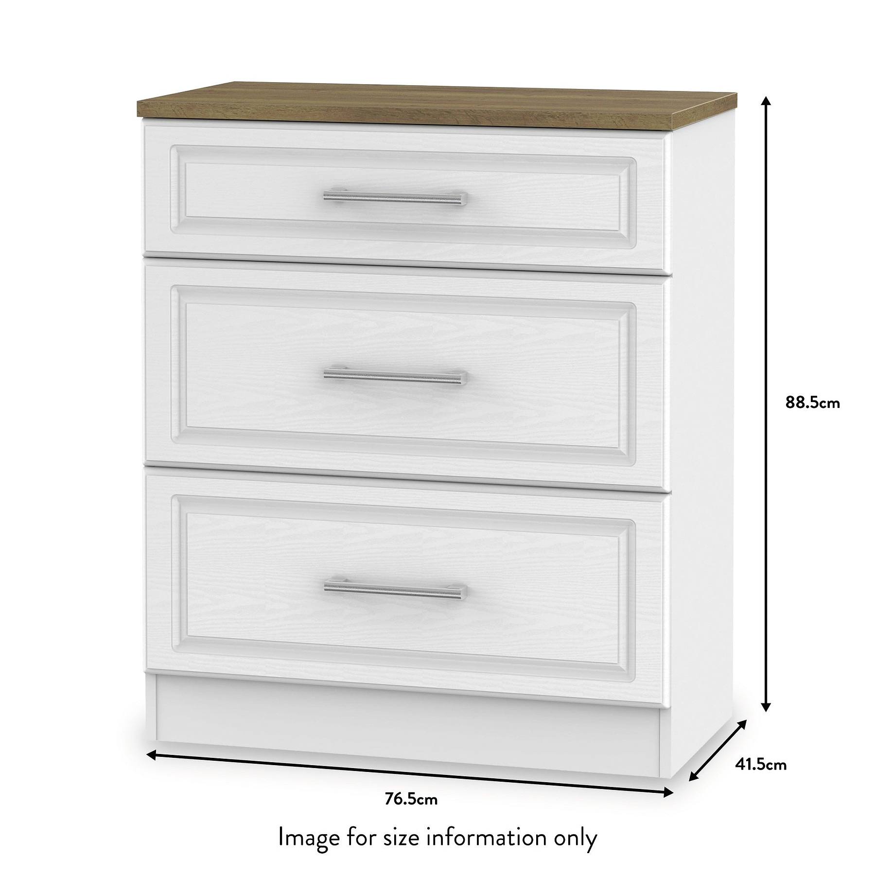 Talland White 4 Piece Bedroom Set from Roseland size