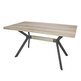 Allen 180cm Dining Table with Grey Steel Legs 