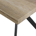 Allen 180cm Dining Table with Grey Steel Legs 