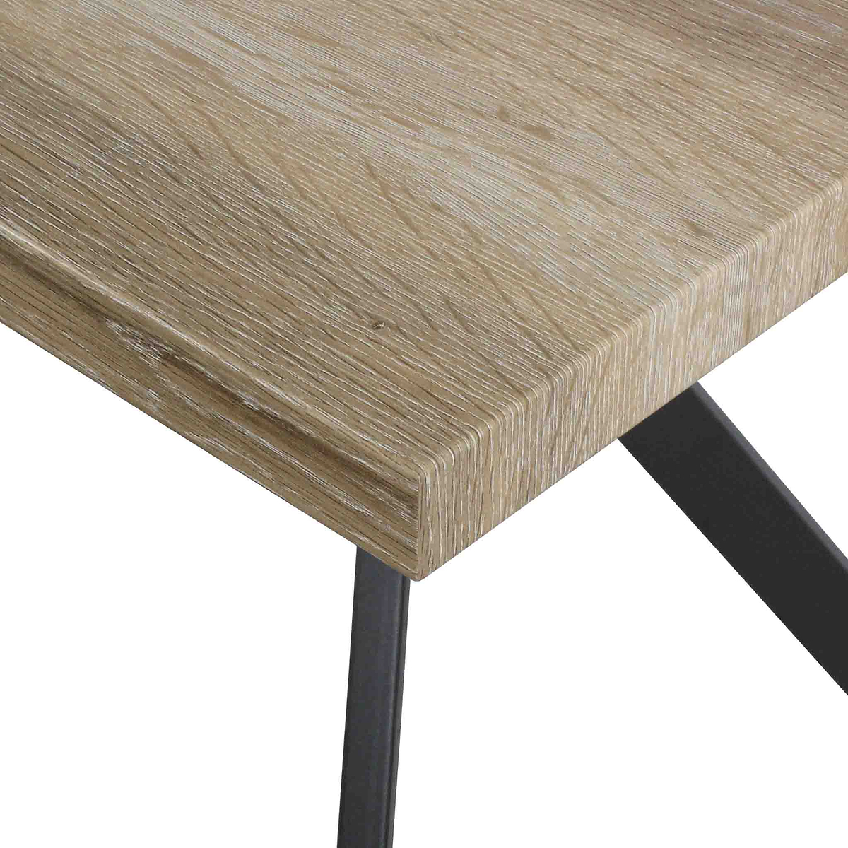 Allen 180cm Dining Table with Grey Steel Legs 