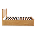 side view of the Trent Oak Wooden Ottoman Bed