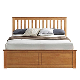 Trent Oak Wooden Ottoman Bed by Roseland Furniture