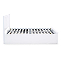 side view of the  Trent White Wooden Ottoman Bed 