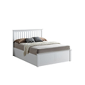  Trent White Wooden Ottoman Small Double Bed 