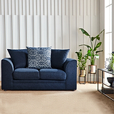 Tisha Navy 2 Seater Sofa for living room