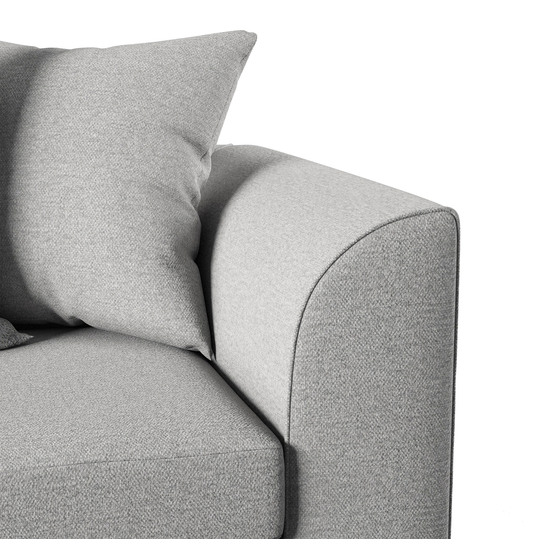 Tisha Grey Left Hand Corner Sofa