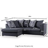 Tisha Navy Right Hand Corner Sofa