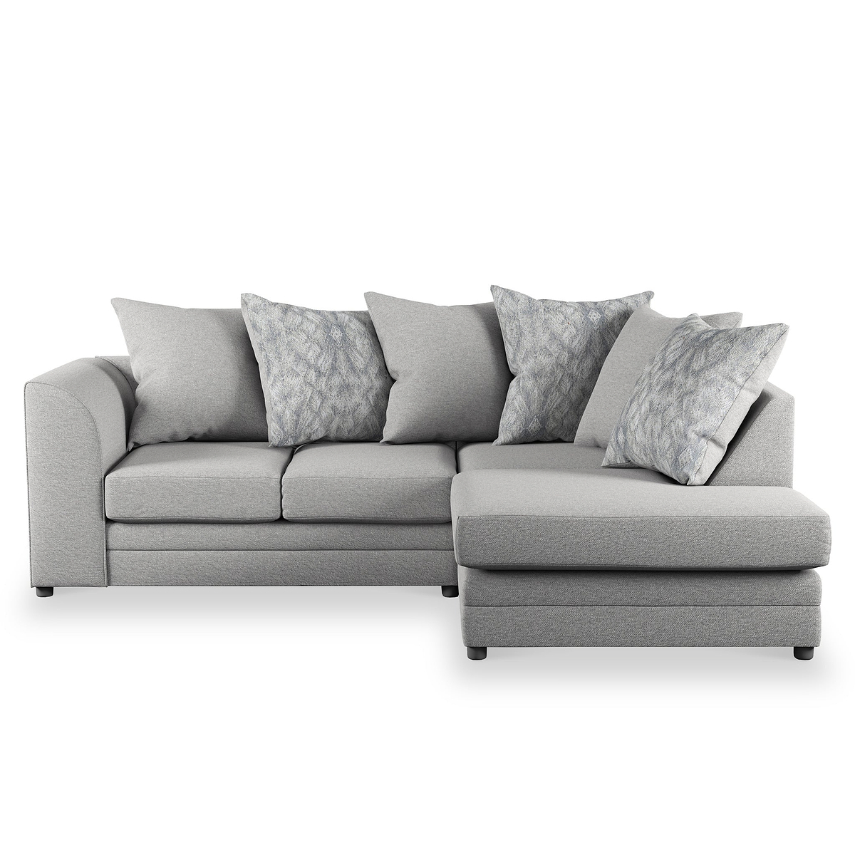 Tisha Grey Right Hand Corner Sofa by Roseland Furniture