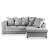 Tisha Grey Right Hand Corner Sofa by Roseland Furniture