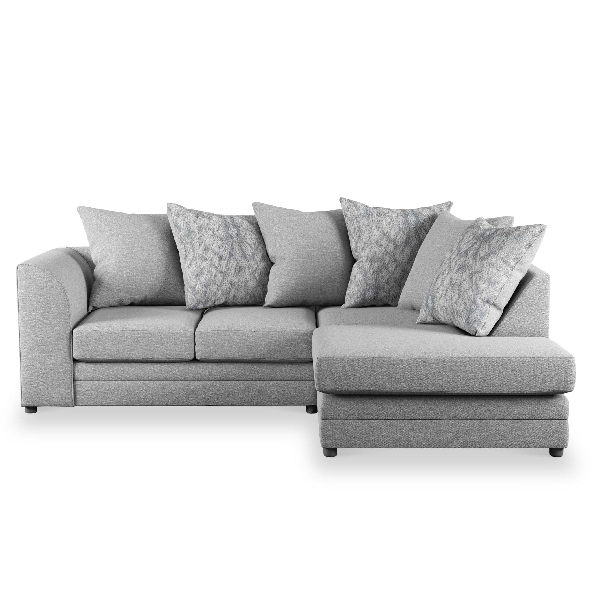 Tisha Grey Right Hand Corner Sofa by Roseland Furniture