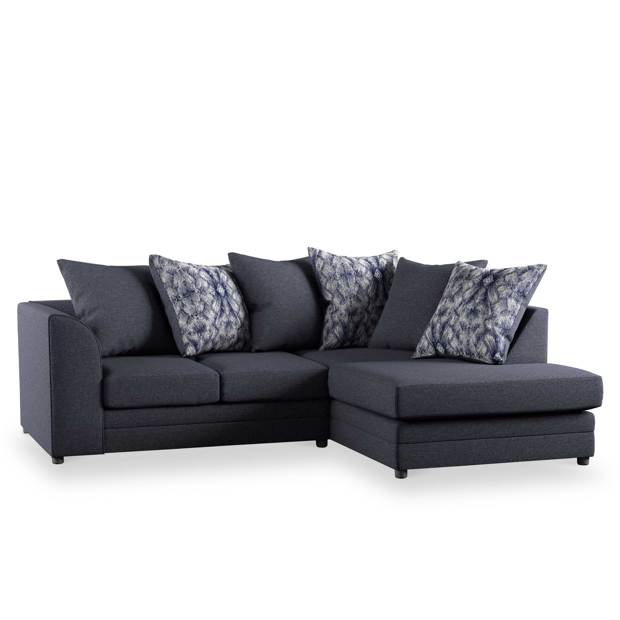 Tisha Navy Right Hand Corner Sofa